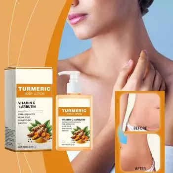Лосьон для тела, увлажняющий лосьон для тела, осветляющий лосьон для тела для увлажнения, разглаживания кожи, нежирный, удаления гиперпигментации, 100 мл One size белый
