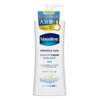 Лосьон для тела Vaseline Advanced Repair без запаха, с дозатором, 400 мл, набор из 3 предметов [Unilever]