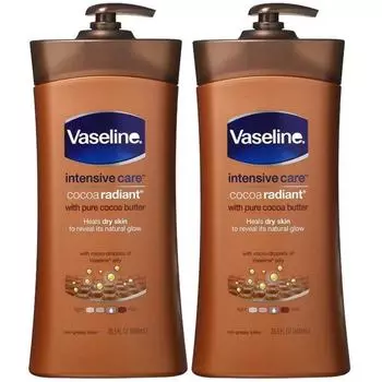Лосьон для тела Vaseline Intensive Care Cocoa Radiant, 600 мл, 2 шт.