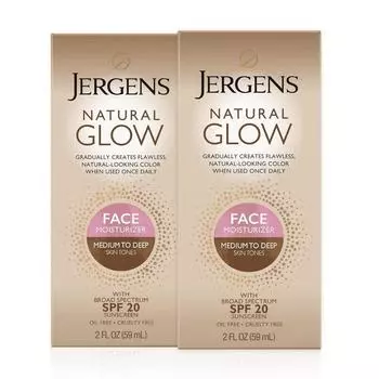 Лосьон для загара Jergens Natural Glow Face SPF20 59 мл 1 шт.