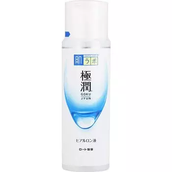 Лосьон Hada Labo Gokujun Hyaluronic Acid содержит 3 типа гиалуроновой кислоты 170 мл