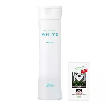Лосьон KOSE Moisture Mild White L 180 мл. В комплект входит 1 назальная тампона в качестве бонуса. (освежение) [Квази-наркотик] +