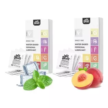 Лосьон Love Safe to Love со вкусом персика, смазывающее желе с мятой, охлаждающее, смазывающее, 2 вкуса, портативный для путешествий - набор для полости рта, гель и желе, (2 коробки/12