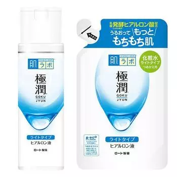 Лосьон с гиалуроновой кислотой Hada Labo Gokujun Light Type 170 мл Сменный блок 170 мл Refill 170ml