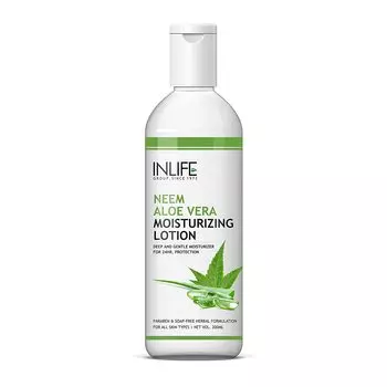 Лосьон с Нимом и Алоэ вера (200 мл), Neem Aloe Vera Moisturizing Lotion, INLIFE 14.9625