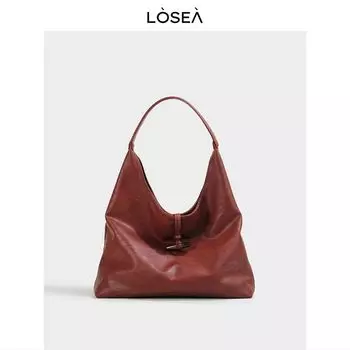 Losea Original Shadow Bamboo New Chinese Style Normcore Large Capacity Totes Women s Bag Red Shoulder Bag Wedding Bag Red