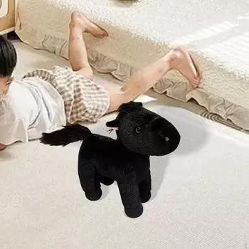 Лошадь плюшевая кукла обнимающаяся подушка мягкая игрушка для детей взрослых подарок на день рождения S brown