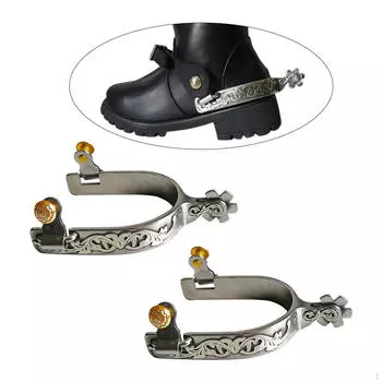 Лошадь с вращающейся шестерней из нержавеющей стали сапоги украшения для верховой езды, конный спорт,