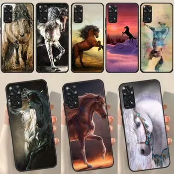 Лошадь животное картина для Redmi Note 12 Pro Plus Чехол для Redmi Note 10 8 9 11 Pro 12S 11S 10S 9S 9C 10C 12C Чехол Redmi Note 8T