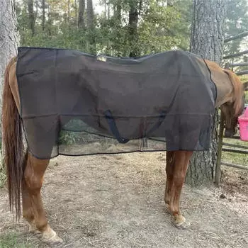 Лошадиные мухи, защитные чехлы для лошадей, легкая нейлоновая сетка, универсальная, удобная в носке