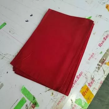 Losing Money Big Sale Pure Cotton Western-Style Placemat Thick Heat Proof Mat Photo Background Photo Fabric Tableware Mat Coasters Photo Red thick pure color available on both sides 33*47