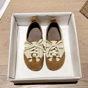 Лоскутные туфли из натуральной кожи и парусины, женские кроссовки на шнуровке, эспадрильи из коровьей кожи разных цветов, женские туфли на плоской подошве из коровьей кожи 5 коричневый