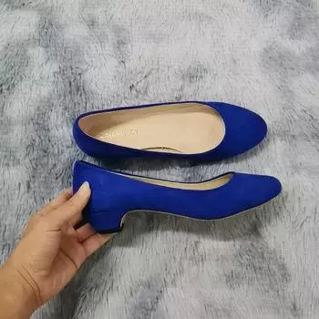 LOSLANDIFEN Женские туфли-лодочки Nude Shallow Mouth Женские туфли Модные офисные туфли для свадьбы и вечеринки Женские туфли на низком высоком каблуке для женщин 35 красный