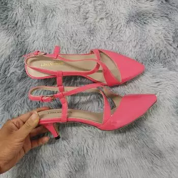 LOSLANDIFEN женские 5 см остроносые босоножки с перекрестными ремешками и пряжками туфли-лодочки на высоком каблуке для вечеринки, свадебного платья, удобная обувь 35 белый