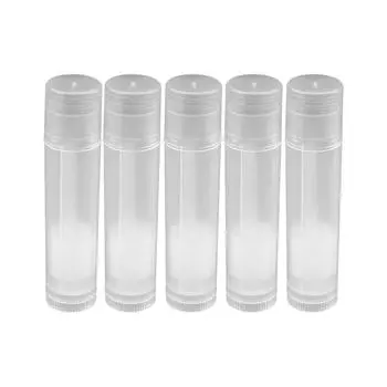 Лот 100 шт. 5 мл прозрачная черная белая пустая помада бальзам для губ контейнер тюбик