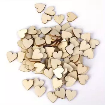 Лот 50 шт., 40 мм, украшение для формы De Coeur En Bois Pour Artisanat Dcoration De Mariage 50pcs