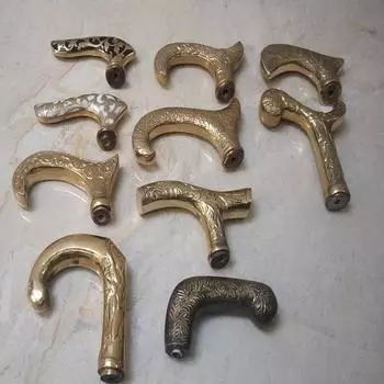 Лот из 10 латунных ручек для трости, модная ручка, личная ручка трости, ручка трости, лучший подарок