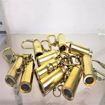 Лот из 10 шт., Брелок для ключей с телескопом, Антикварный брелок для ключей с телескопом, Винтажный брелок для ключей с телескопом, Морской брелок для ключей, Миниатюрный телескоп,