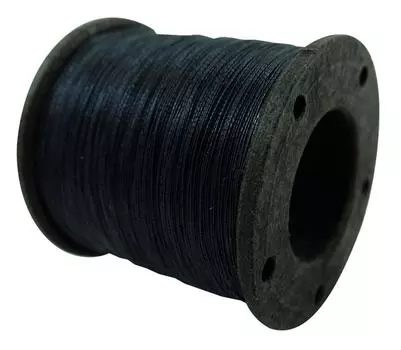 Лот из 10 шт. Полиамидная ручная машинная вышивка металлической нитью оптом чёрный