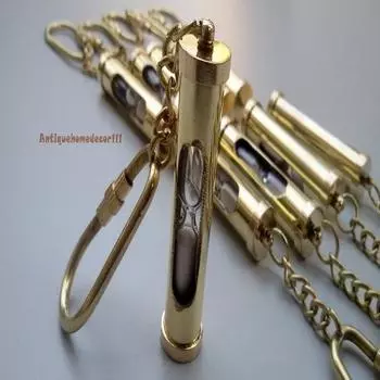 Лот из 10 шт. с золотой отделкой и белым песком, кольцо для ключей с таймером, морская морская подвеска