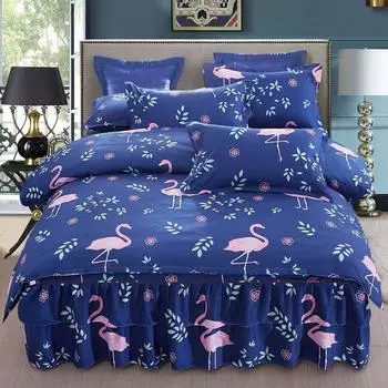 Лот из 4 предметов, комплект постельного белья из хлопка размера «queen-size», мягкий, удобный, пододеяльник размера «king-size», недорогой, прочный, односпальный, двойной, пододеяльник 1.5x2m 4Pcs Set