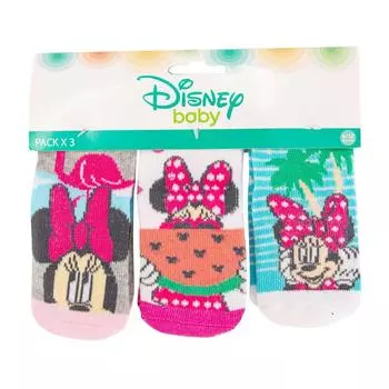 Лот носков x3 дисней минни ребенок DISNEY 0/6 MOIS разноцветный