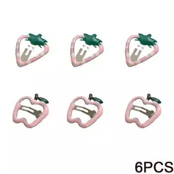 Lot Sweetly Strawberry Fruit Bb Hair Claw Side Clips For Women Girls Kids Hairpin Boutique Hair Accessories Headwear