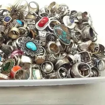 Лот Wyhg.holesale!!! Кольца со смешанными драгоценными камнями, оптовая продажа, 1500 шт., кольца из стерлингового серебра 925 пробы, ювелирное кольцо ручной работы, экспресс-доставка, оптовая продажа колец... Sj-403 2 Piece синий