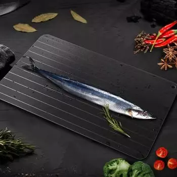 Лоток для быстрой разморозки рыбы, фруктов, мяса, продуктов, доска для разморозки, алюминиевый сплав, устройство для быстрого таяния льда, бытовые кухонные принадлежности