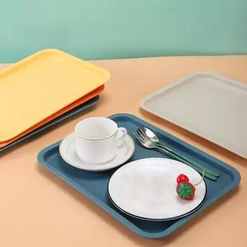 Лоток для хранения фруктов, прямоугольная тарелка для хранения продуктов питания в скандинавском стиле L хаки