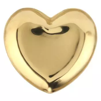 Лоток для хранения Love Shape из нержавеющей стали, мини-поднос для хранения тарелок для украшения рабочего стола