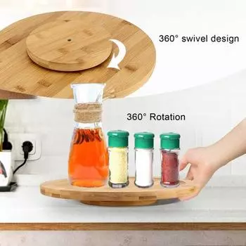 Лоток для хранения специй, бамбуковый проигрыватель, органайзер для хранения приправ, универсальный органайзер для домашней кухни