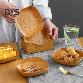 Лоток для хранения тортов в стиле ретро, удобный небьющийся лоток для фруктов большой емкости