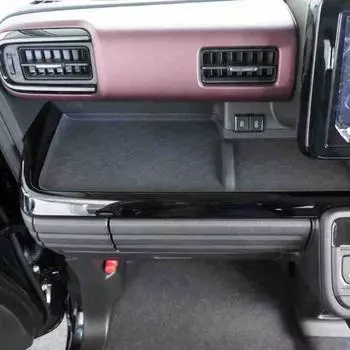 Лоток для хранения вещей с правым рулем для Suzuki Spacia 2025, принадлежности для салона автомобиля, силиконовый коврик для пассажира для Suzuki Spacia Custom New 3rd чёрный