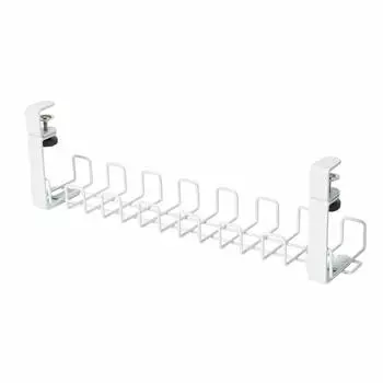 Лоток для кабеля Plus Garage Width, не требующий сверления, лоток для прокладки кабеля, органайзер для проводов, органайзер для кабелей, лоток для хранения кабелей L, белый 434381 63,7 см YY-WDCTL белый