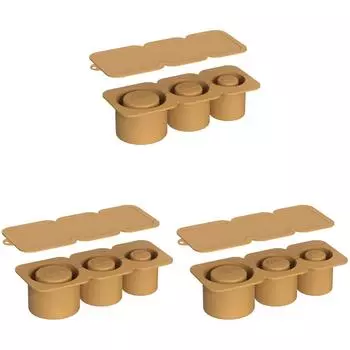 Лоток для кубиков льда LF # с крышкой, силиконовый цилиндр, формы для кубиков льда для чашек на 30-40 унций (бр