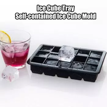 Лоток для кубиков льда, многоразовая легкосъемная форма для изготовления льда, 15 сеток, силиконовая форма для льда, антипригарная форма для кубиков льда для домашнего бара
