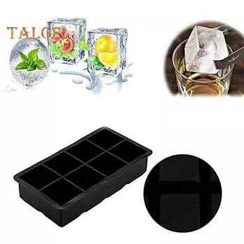 Лоток для льда Легко чистить DIY Не содержит BPA Удобный аппарат для приготовления шоколадных кубиков льда для морозильной камеры чёрный