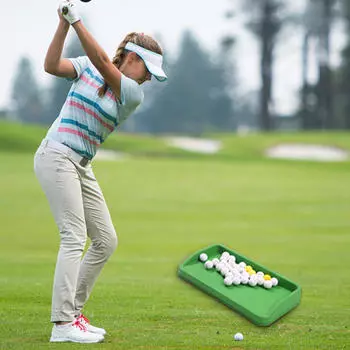 Лоток для мячей для гольфа, контейнер для мячей, ящик для тренировочного поля, ссылки зелёный