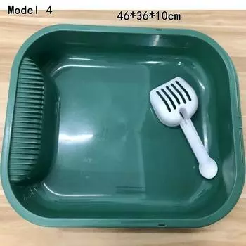 Лоток для приучения к туалету, лоток для кошек и собак, брызгозащищенный туалет для собак, лоток для кошачьего наполнителя, легко чистящийся туалет для питомцев, ночной горшок зелёный