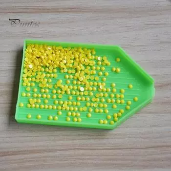 Лоток для рисования, большая емкость, большая сверлильная пластина, ПП, DIY лоток для алмазной живописи для сортировки бисера зелёный
