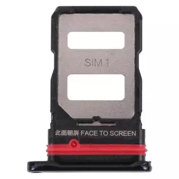 Лоток для SIM-карты + лоток для SIM-карты для Xiaomi Mi 11T / 11T Pro 21081111RG чёрный