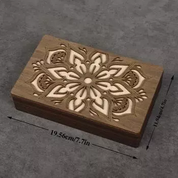 Лоток для сортировки бусин Yousheng с магнитной крышкой, прочный ящик для хранения бусин, деревянный контейнер-органайзер для принадлежностей для бисероплетения S