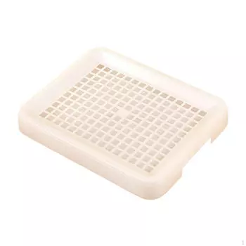 Лоток для туалета кролика, лоток для подстилки, полая решетка, съемный туалет для домашних животных, поддон для мелких животных белый