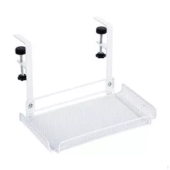 Лоток для укладки кабелей под столом Органайзер для шнура в спальню белый