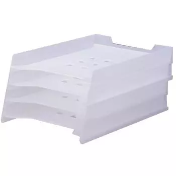 Лоток Lihit Lab Multi Letter A4, молочно-белый A7300-1