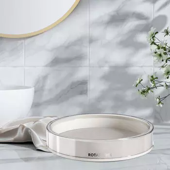 Лоток-органайзер для хранения на кухне и в ванной комнате Beige L