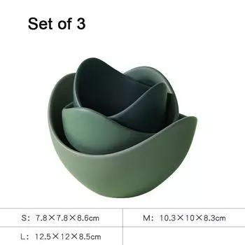 Лотос Керамическая чаша Посуда Тарелки Наборы Декор Креативная тарелка для фруктового салата Органайзер для обеденных тарелок Контейнер в форме цветка Хранение