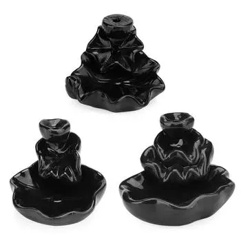 Лотосовые конусы для благовоний, смог, курильница с обратным потоком, офисный домашний декор, орнамент Incense burner-B