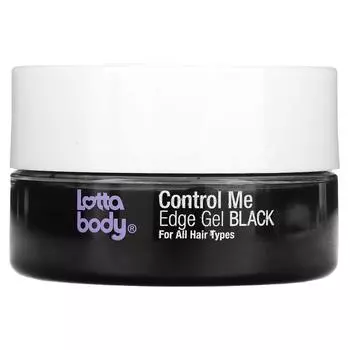 Lottabody, Control Me, Edge Gel, черный, с маслами кокоса и ши, 2,25 унции (63,7 г)